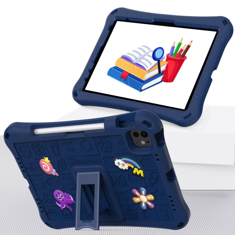 For iPad Air 11 2025 / 2024 Hi Baby EVA Full Body Tablet Case with Strap(Navy Blue) - iPad Air 11 2025 / 2024 Cases by PMC TechLife | Online Shopping South Africa | PMC TechLife | Buy Now Pay Later Mobicred