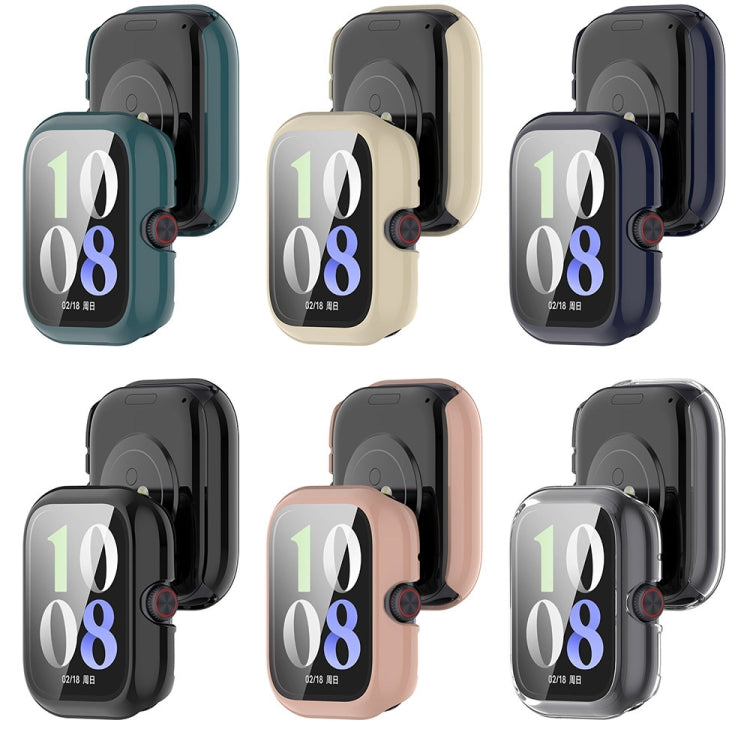 For vivo Watch GT PC + Tempered Glass Film Integrated Watch Protective Case(Transparent White) - Watch Case by PMC TechLife | Online Shopping South Africa | PMC TechLife | Buy Now Pay Later Mobicred