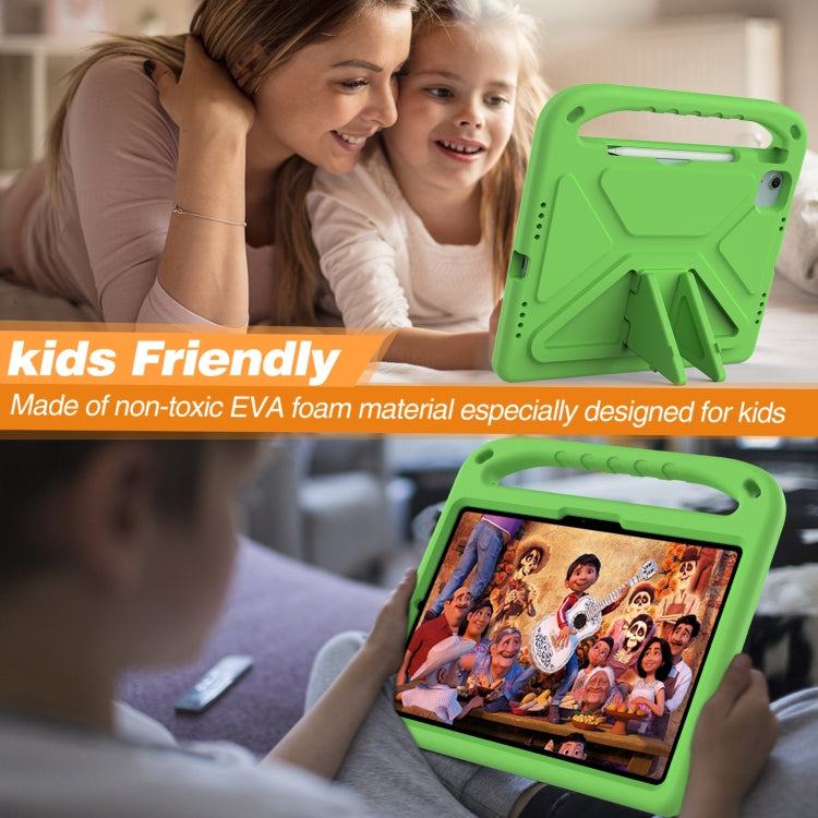 For iPad Air 11 2025 / 2024 / Pro 11 2024 Handle EVA Shockproof Tablet Case with Holder(Green) - iPad Air 11 2025 / 2024 Cases by PMC TechLife | Online Shopping South Africa | PMC TechLife | Buy Now Pay Later Mobicred