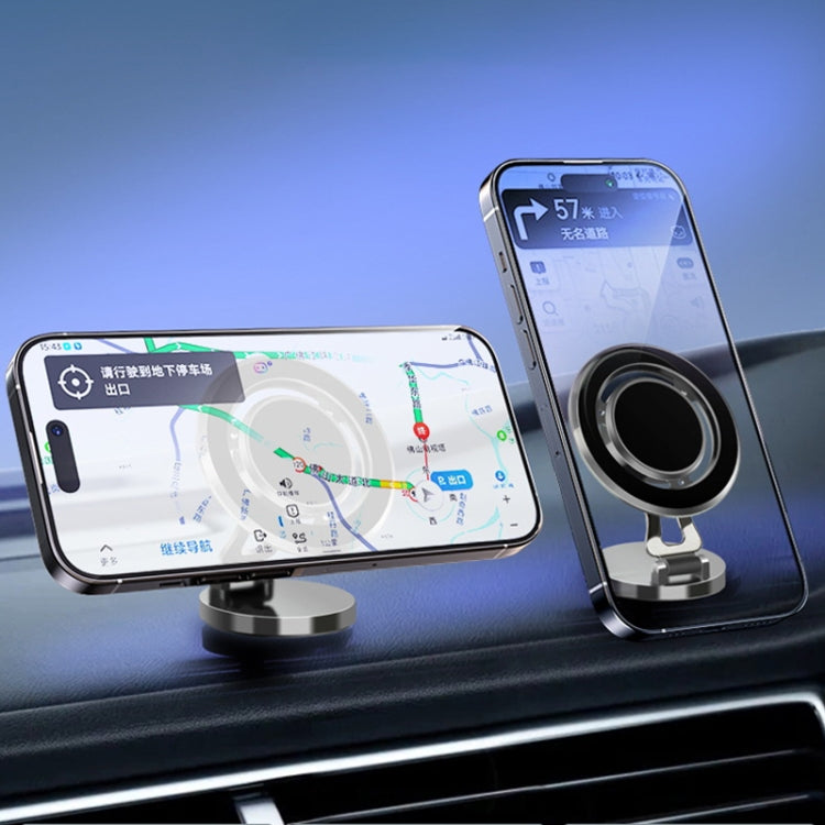 G168 Rotatable Cellphone Stand Car Dashboard Windshield Magnetic Phone Holder(Grey) - free shipping - PMC Jewellery - Order now!