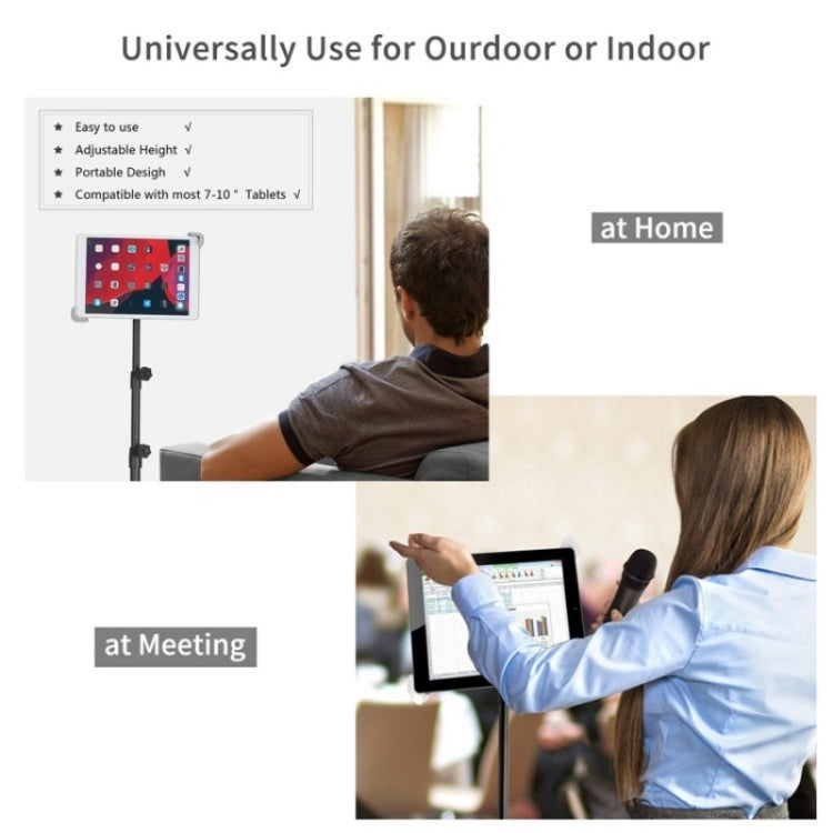 XWJ-LP002 For 7.9-12 inch Tablet Portable 360 Degree Rotation Aluminum Alloy Tripod - Stand by PMC TechLife | Online Shopping South Africa | PMC TechLife | Buy Now Pay Later Mobicred