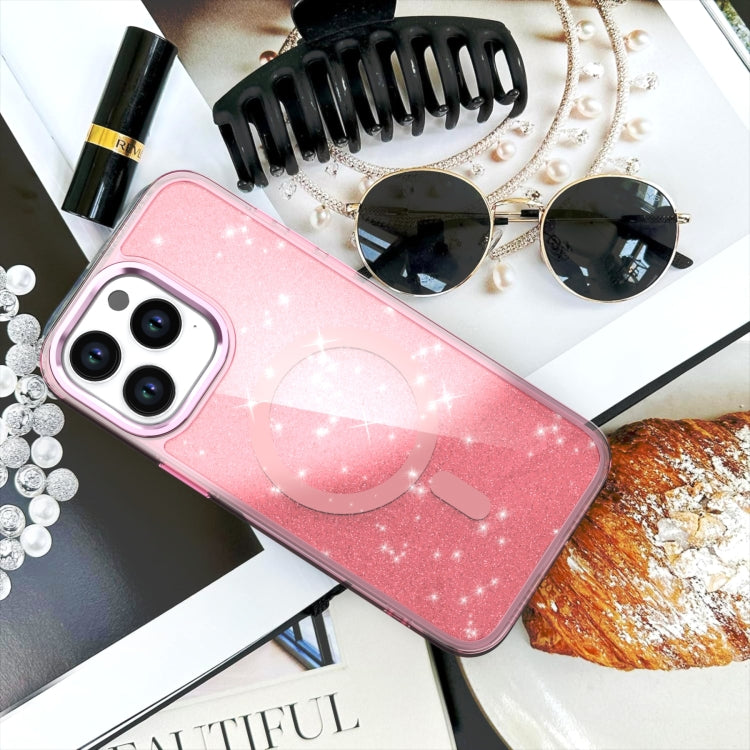 For iPhone 16 Pro Max Glitter MagSafe Shockproof Phone Case(Purple) - iPhone 16 Pro Cases by PMC TechLife | Online Shopping South Africa | PMC TechLife | Buy Now Pay Later Mobicred