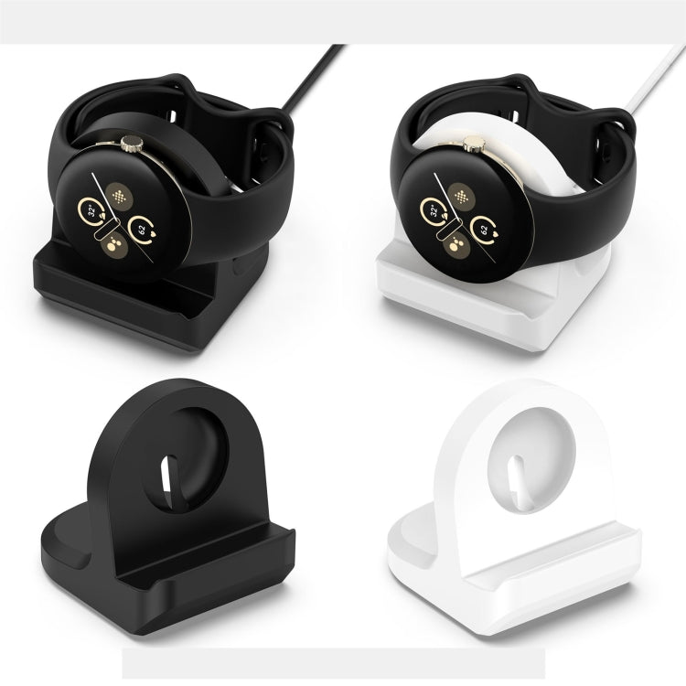 For Google Pixel Watch 3 41 / 45mm Smart Watch Silicone Charging Holder with Charging Cable(White) - Other by PMC TechLife | Online Shopping South Africa | PMC TechLife | Buy Now Pay Later Mobicred