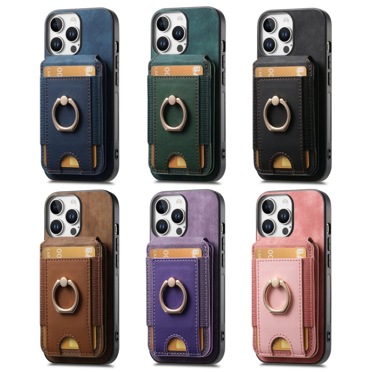 For iPhone 16e Retro Splitable Magnetic Stand Card Bag Leather Phone Case(Pink) - iPhone 16e Cases by PMC TechLife | Online Shopping South Africa | PMC TechLife | Buy Now Pay Later Mobicred