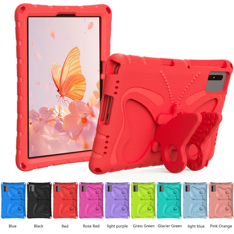 For Lenovo Tab M11 / Xiaoxin Pad 11 2024 Butterfly Bracket EVA Shockproof Tablet Case(Red) - Lenovo by PMC Jewellery | Online Shopping South Africa | PMC Jewellery | Buy Now Pay Later Mobicred