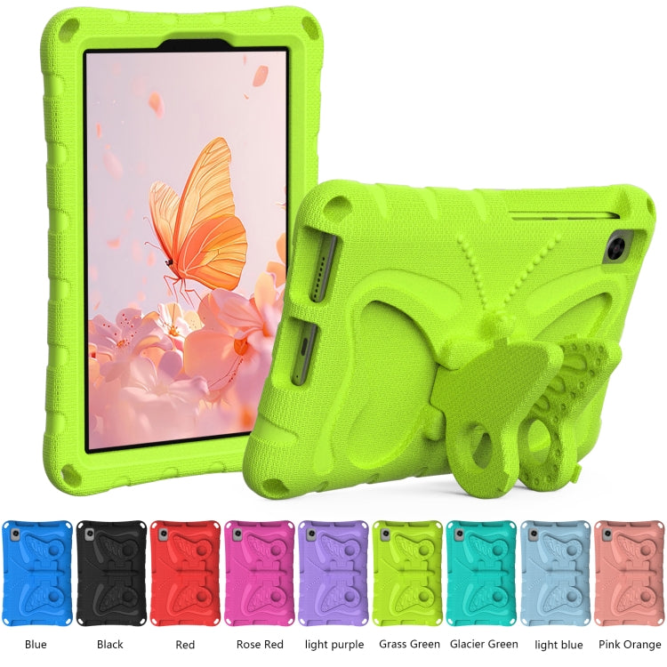 For Lenovo Tab M8 TB-8505F 8.0 / TB-8705N Butterfly Bracket EVA Shockproof Tablet Case(Grass Green) - Lenovo by PMC TechLife | Online Shopping South Africa | PMC TechLife | Buy Now Pay Later Mobicred