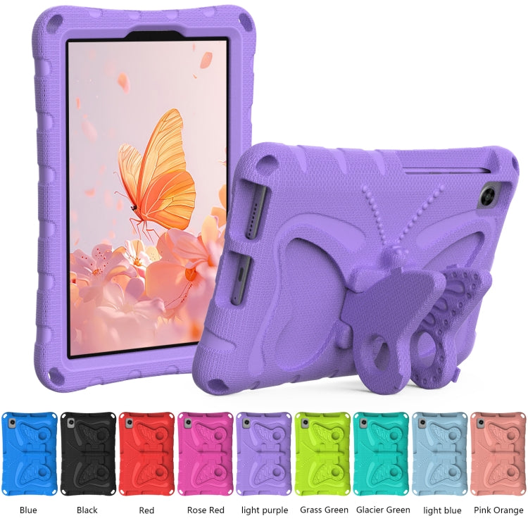 For Lenovo Tan M8 Gen4 8.0 2023 Butterfly Bracket EVA Shockproof Tablet Case(Light Purple) - Lenovo by PMC TechLife | Online Shopping South Africa | PMC TechLife | Buy Now Pay Later Mobicred