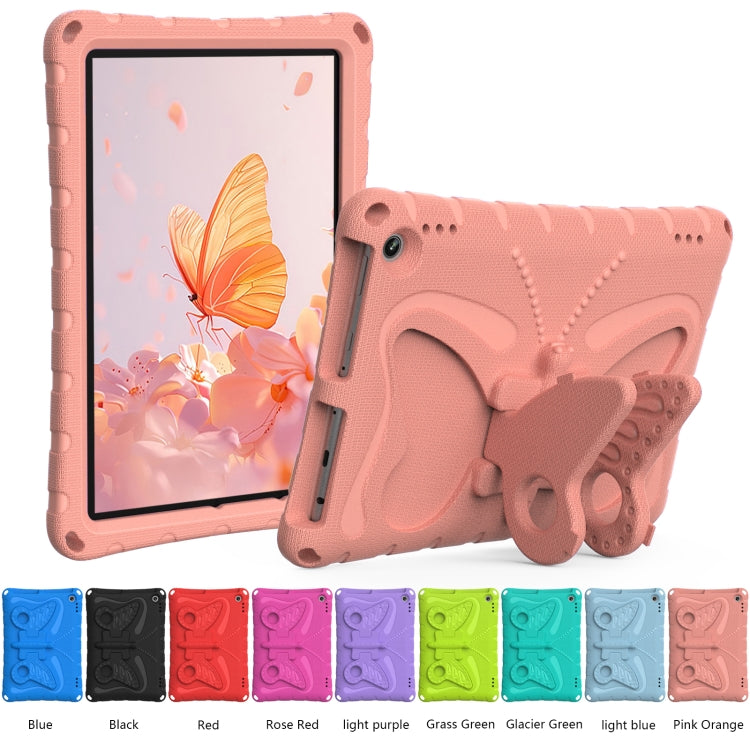 For Amazon Kindle Fire Max 11 2023 Butterfly Bracket EVA Shockproof Tablet Case(Pink Orange) - Amazon by PMC TechLife | Online Shopping South Africa | PMC TechLife | Buy Now Pay Later Mobicred