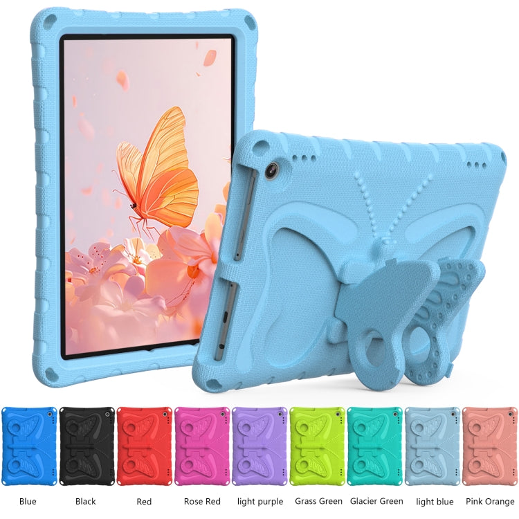 For Amazon Kindle Fire HD10 2021/2023 Butterfly Bracket EVA Shockproof Tablet Case(Light Blue) - Amazon by PMC TechLife | Online Shopping South Africa | PMC TechLife | Buy Now Pay Later Mobicred