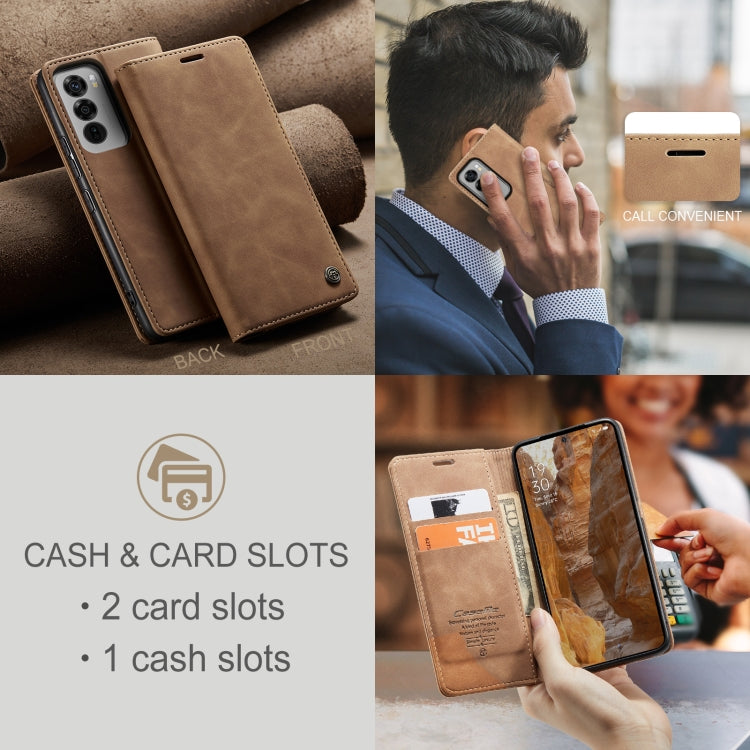 For OPPO Reno12 Pro 5G Global CaseMe 013 Multifunctional Horizontal Flip Leather Phone Case(Brown) - free shipping - PMC Jewellery - Order now!