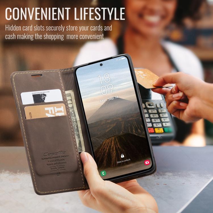 For Samsung Galaxy S25 5G CaseMe 013 Multifunctional Horizontal Flip Leather Phone Case(Coffee) - free shipping - PMC Jewellery - Order now!