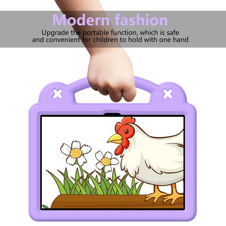 For Amazon Fire HD8 2024 / 2022 / HD8 Plus Handle Kickstand Children EVA Shockproof Tablet Case(LightPurple) - Amazon by PMC TechLife | Online Shopping South Africa | PMC TechLife | Buy Now Pay Later Mobicred