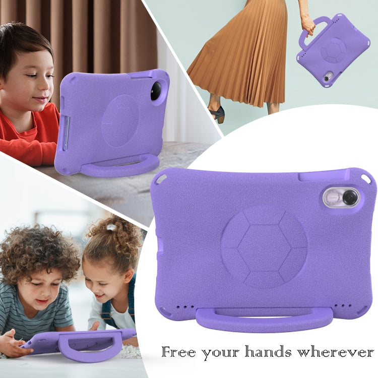 For Honor Pad X8 Pro 11.5 2023 Handle Football Shaped EVA Shockproof Tablet Case(Light Purple) - Honor by PMC TechLife | Online Shopping South Africa | PMC TechLife | Buy Now Pay Later Mobicred