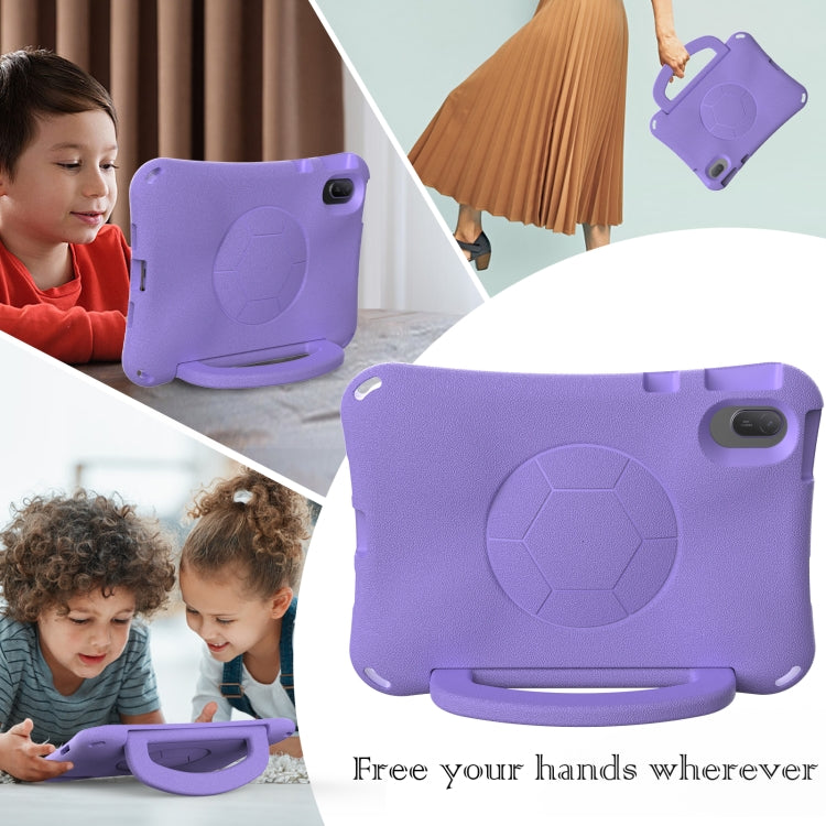 For Honor Pad V7 11 2021 Handle Football Shaped EVA Shockproof Tablet Case(Light Purple) - Honor by PMC TechLife | Online Shopping South Africa | PMC TechLife | Buy Now Pay Later Mobicred