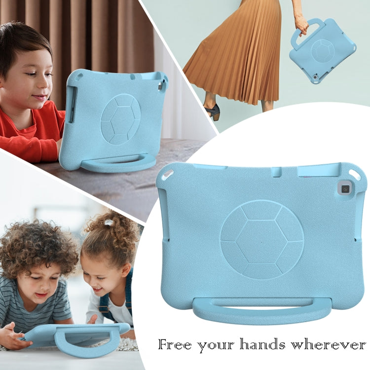 For Huawei MatePad SE 10.1 2022 Handle Football Shaped EVA Shockproof Tablet Case(Light Blue) - Huawei by PMC TechLife | Online Shopping South Africa | PMC TechLife | Buy Now Pay Later Mobicred