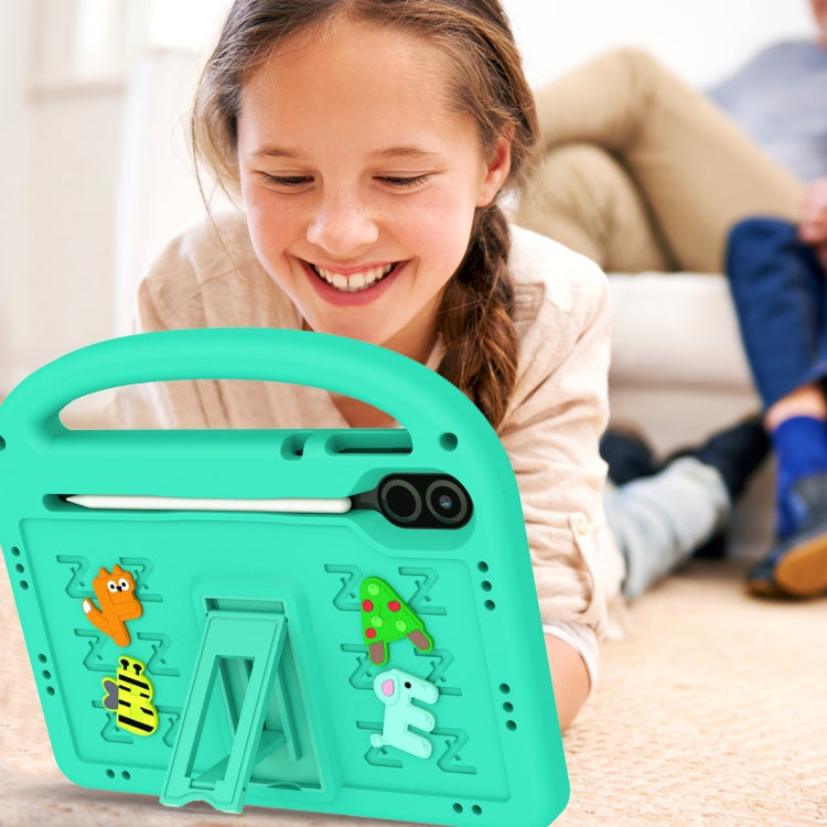 For Honor Pad X9 11.5 Cartoon Sparrow EVA Shockproof Tablet Case(Glacier Green) - Honor by PMC TechLife | Online Shopping South Africa | PMC TechLife | Buy Now Pay Later Mobicred