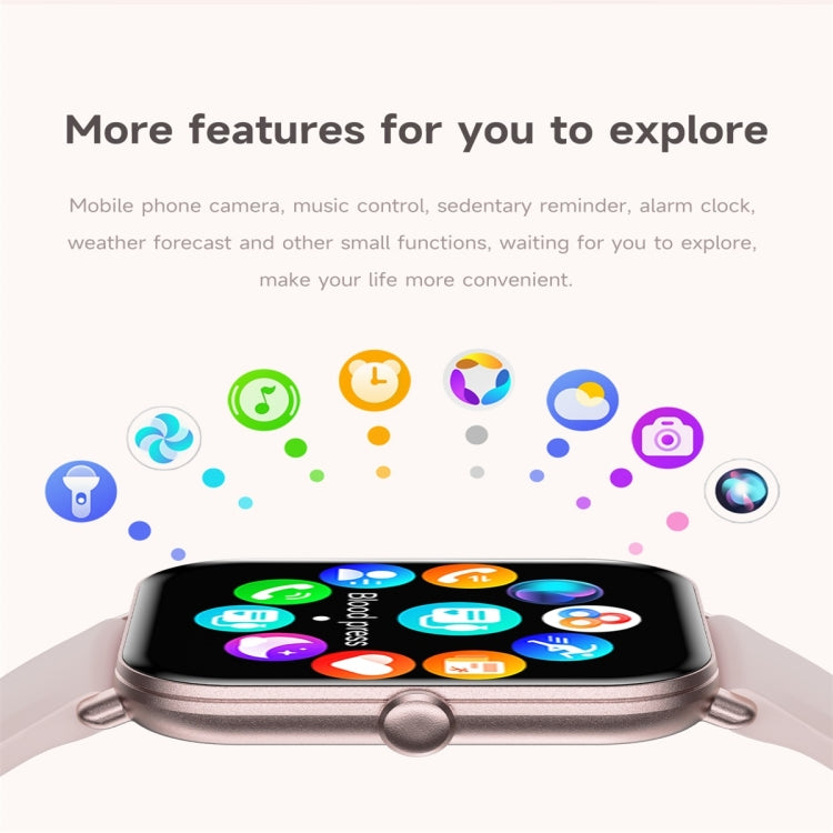 KM66 1.75 inch Color Screen Smart Watch Silicone Strap, Support Bluetooth Call(White) - Smart Watches by PMC TechLife | Online Shopping South Africa | PMC TechLife | Buy Now Pay Later Mobicred