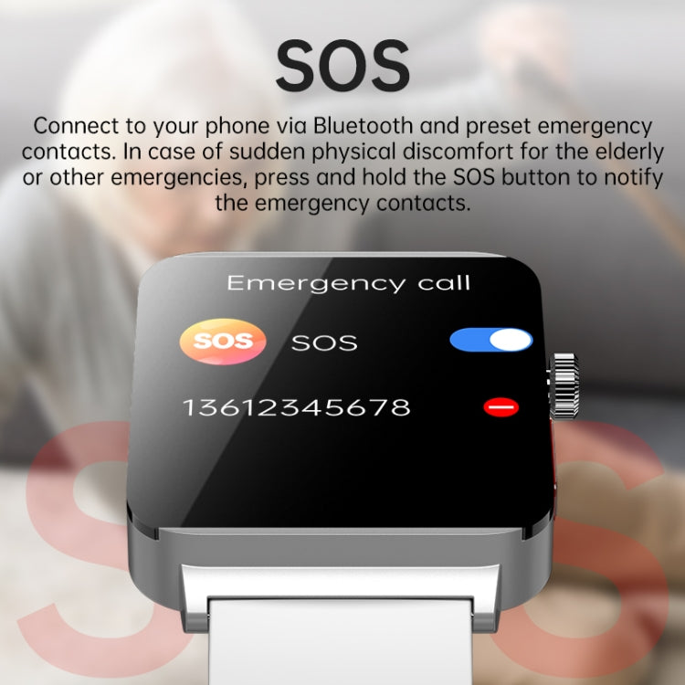KS03 Pro 1.96 inch Color Screen Smart Watch, Support Bluetooth Call / Health Monitoring(Silver Pink) - free shipping - PMC TechLife - Order now!