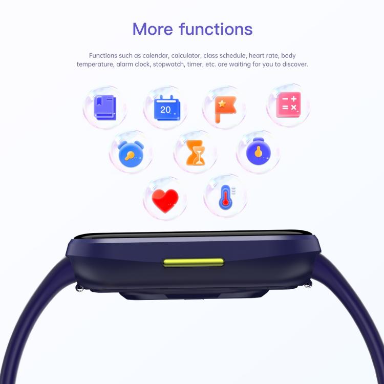 Wish 6 1.69 inch TFT Color Screen IP68 Waterproof Children Companion Smart Watch(Purple) - free shipping - PMC TechLife - Order now!