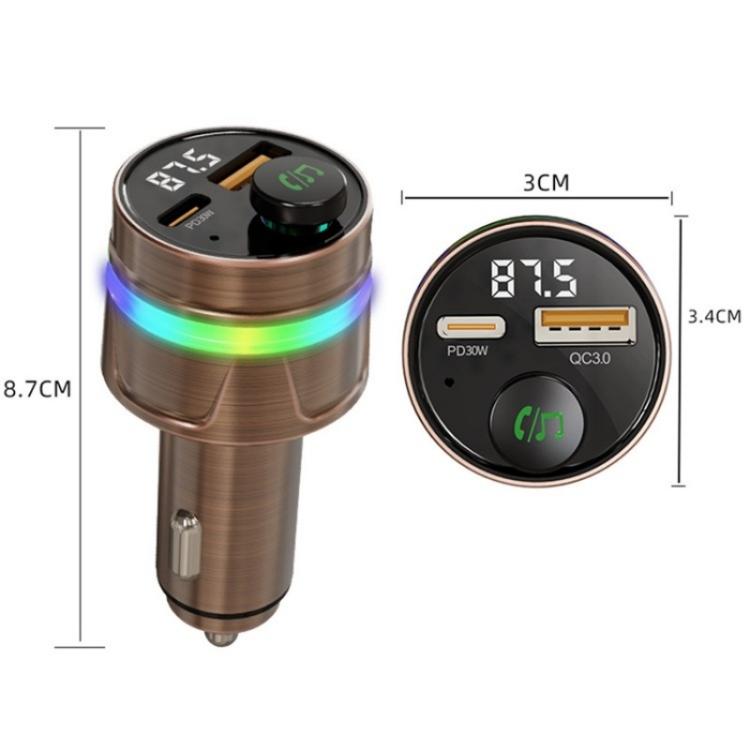 C74 Bluetooth 5.3 Car Charger PD 30W Fast Charging with Digital Display - Car Charger by PMc TechLife | Online Shopping South Africa | PMc TechLife | Buy Now Pay Later Mobicred