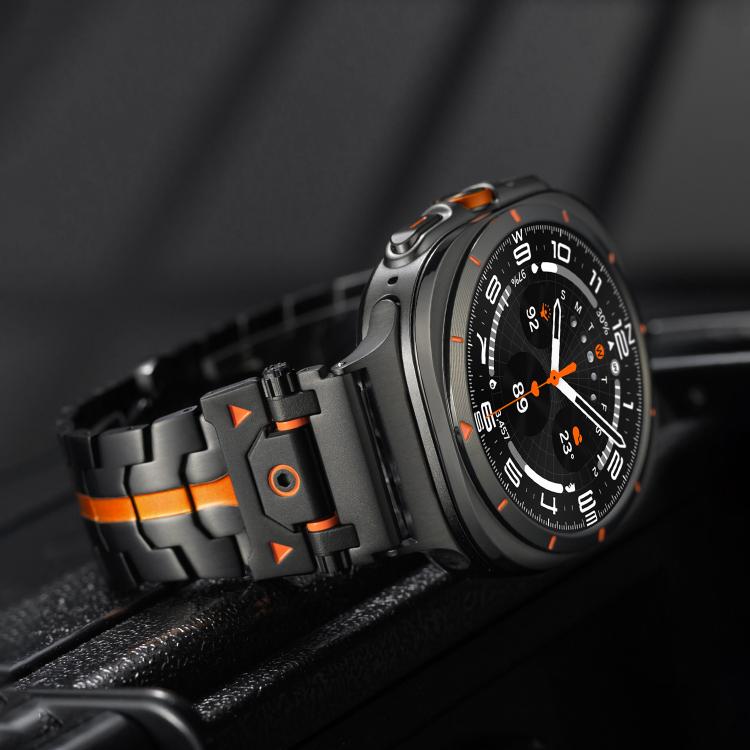 For Samsung Galaxy Watch 7 Ultra 47mm Stainless Steel Butterfly Buckle Metal Watch Band(Silver) - free shipping - PMC TechLife - Order now!