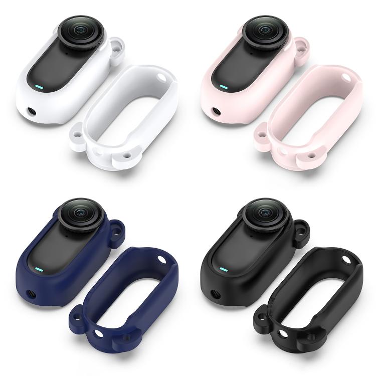 For Insta 360 Go 3S / Go 3 Solid Color Silicone Protective Case(Dark Blue) - free shipping - PMC TechLife - Order now!