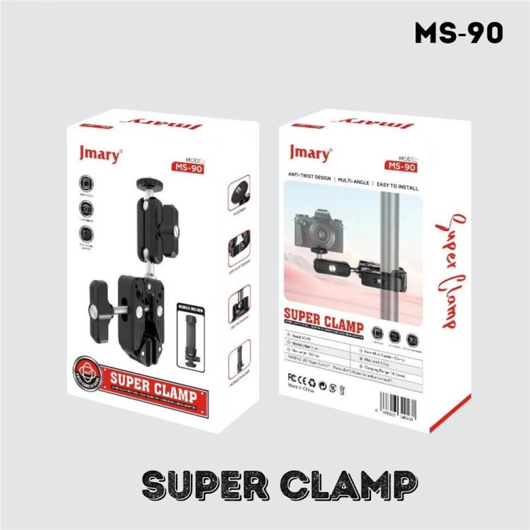 JMARY MS-90 For Action Cameras Super Clamp Mount Magic Arm Double Ball Head Adapter - free shipping - PMC TechLife - Order now!