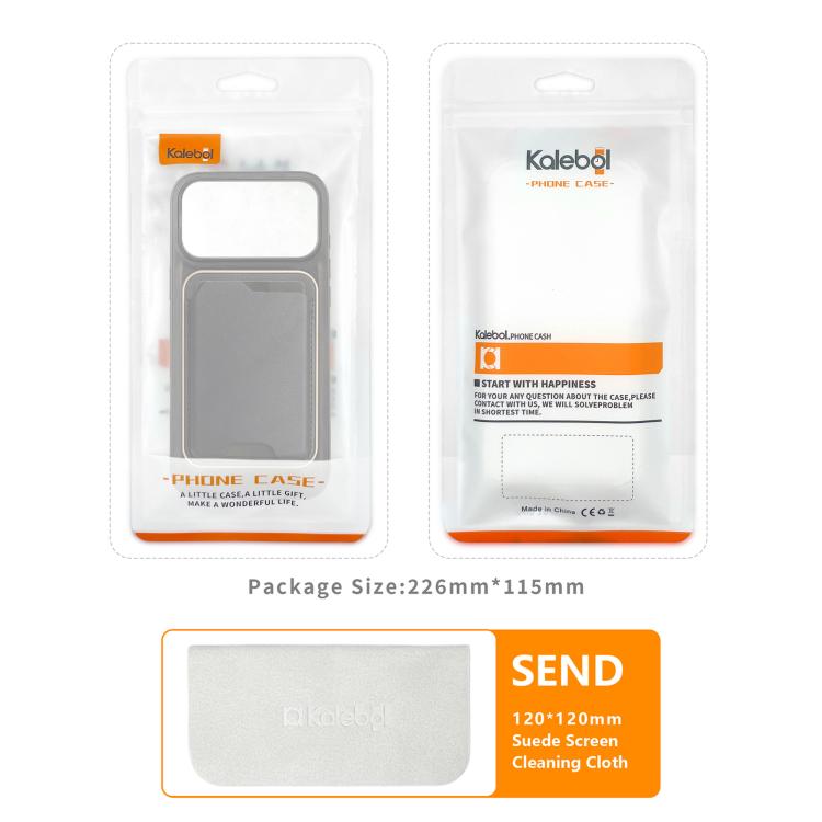 For iPhone 17 Pro Kalebol Slim MagSafe Ring Magnetic Card Bag Leather Phone Case(Brown) - free shipping - PMC TechLife - Order now!