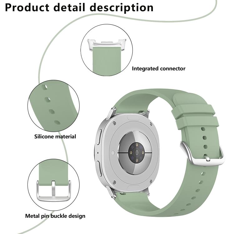 For Samsung Galaxy Watch8 / Watch8 Classic Round Tail Silicone Watch Band(White) - free shipping - PMC TechLife - Order now!