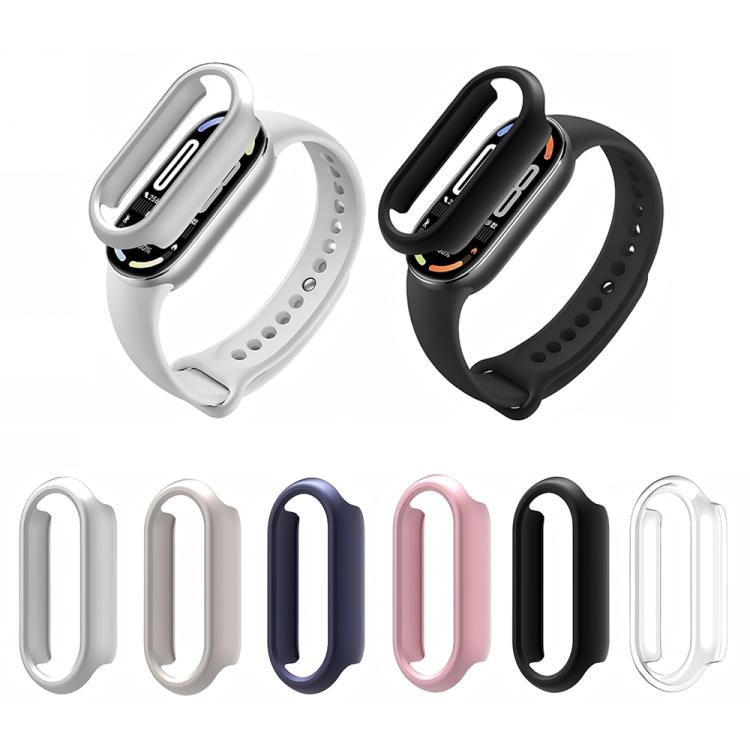 For Xiaomi Smart Band 9 / 9 NFC Half Coverage Hollow PC Watch Protective Cover(Black) - free shipping - PMC TechLife - Order now!