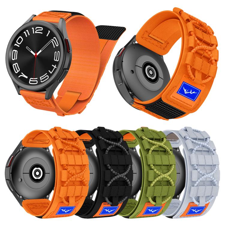 22mm Universal Braided Cord Nylon Hook and Loop Fastener Watch Band(Orange) - free shipping - PMC TechLife - Order now!