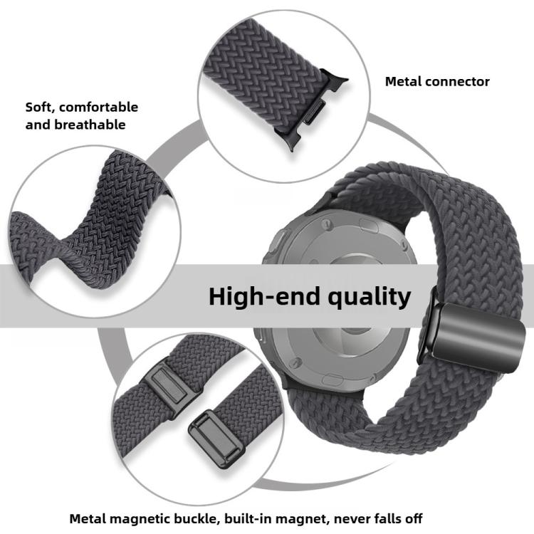For Samsung Galaxy Watch8 / Watch8 Classic Magnetic Buckle Braided Nylon Watch Band(Starlight) - free shipping - PMC TechLife - Order now!