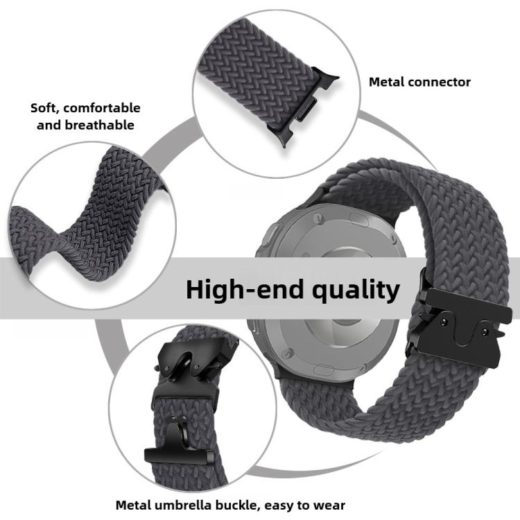 For Samsung Galaxy Watch8 / Watch8 Classic Parachute Buckle Braided Nylon Watch Band(Starlight) - free shipping - PMC TechLife - Order now!