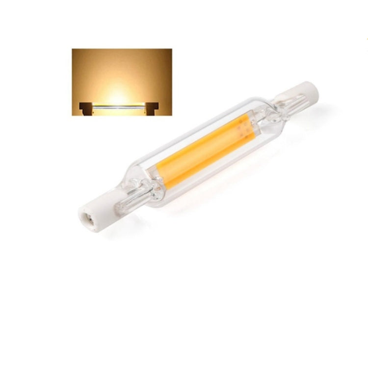 R7S 5W COB LED Lamp Bulb Glass Tube for Replace Halogen Light Spot Light,Lamp Length: 78mm, AC:110v(Warm White) - LED Blubs & Tubes by PMc TechLife | Online Shopping South Africa | PMc TechLife | Buy Now Pay Later Mobicred