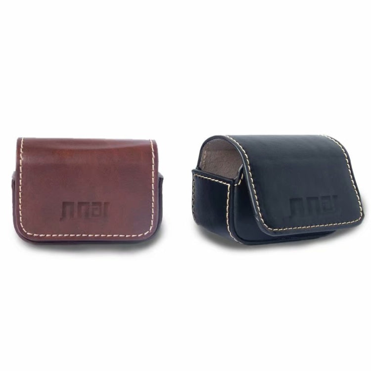 Waterproof Mini Leather Case Storage Carrying Box for DJI OSMO Action / GoPro / SJCAM / Xiaomi Mi Jia(Black) - Case & Bags by PMC TechLife | Online Shopping South Africa | PMC TechLife | Buy Now Pay Later Mobicred