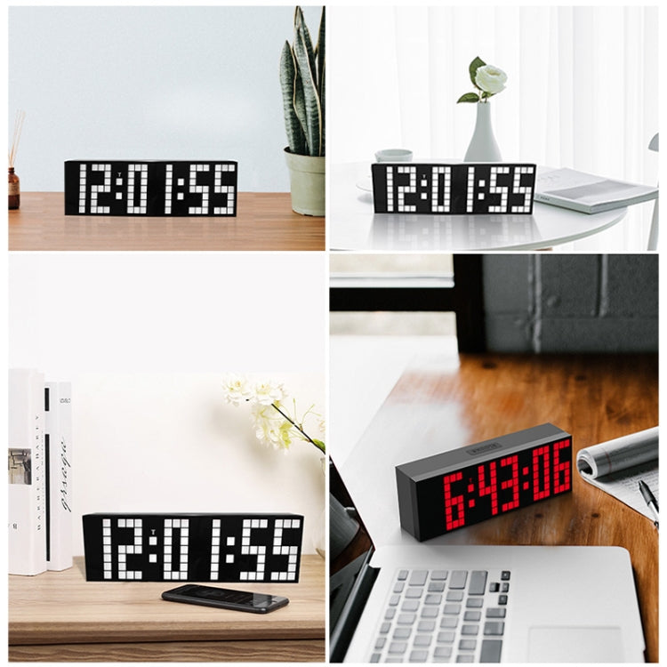 Digital Electronic Alarm Clock Creative LED Desk Clock US Plug, Style:6 Digits 5 Segments(Blue Light) - Alarm Clocks by PMc TechLife | Online Shopping South Africa | PMc TechLife | Buy Now Pay Later Mobicred