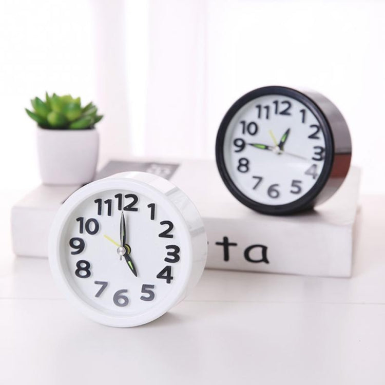 Creative Minimalist Mute Alarm Clock(Round Black) - free shipping - PMc TechLife - Order now!