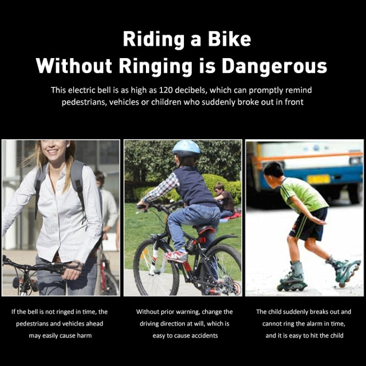 120 dB Bicycle Bell Mountain Bike Electric Horn(Green) - Bicycle Bells by PMC TechLife | Online Shopping South Africa | PMC TechLife | Buy Now Pay Later Mobicred