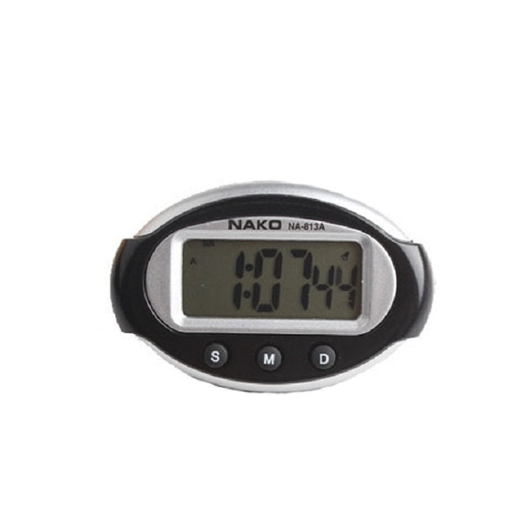 2 PCS Portable Car Electronic Clock Test Sports Clock Small Alarm Clock Stopwatch(Oval) - Alarm Clocks by PMc TechLife | Online Shopping South Africa | PMc TechLife | Buy Now Pay Later Mobicred