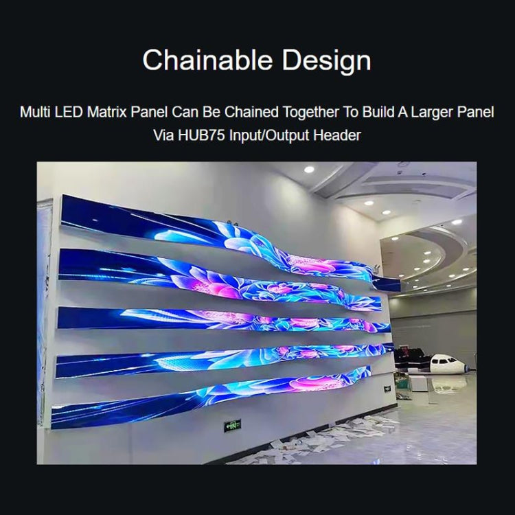 Waveshare Flexible RGB Full-color LED Matrix Panel, 2.5mm Pitch, 96x48 Pixels, Adjustable Brightness Bendable PCB - free shipping - PMC TechLife - Order now!