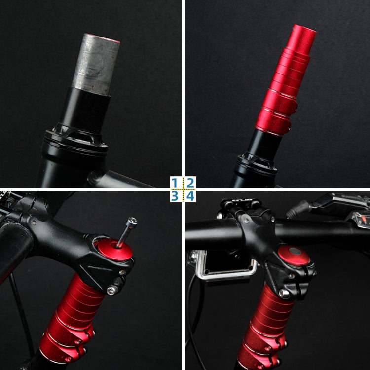 FMFXTR Mountain Bike Handlebar Aluminum Alloy Height Increaser, Increase Height:11.4cm(Black) - Bicycle Grips by FMFXTR | Online Shopping South Africa | PMc TechLife | Buy Now Pay Later Mobicred