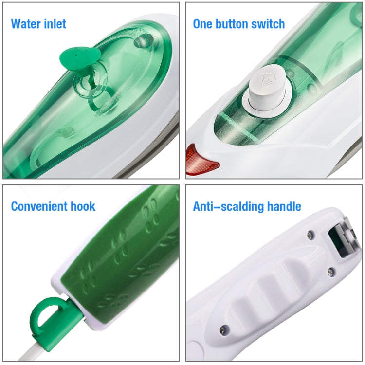 Handheld Garment Steamer Brush Portable Clothes Steam Iron, EU Plug 220V(Blue) - free shipping - PMC TechLife - Order now!