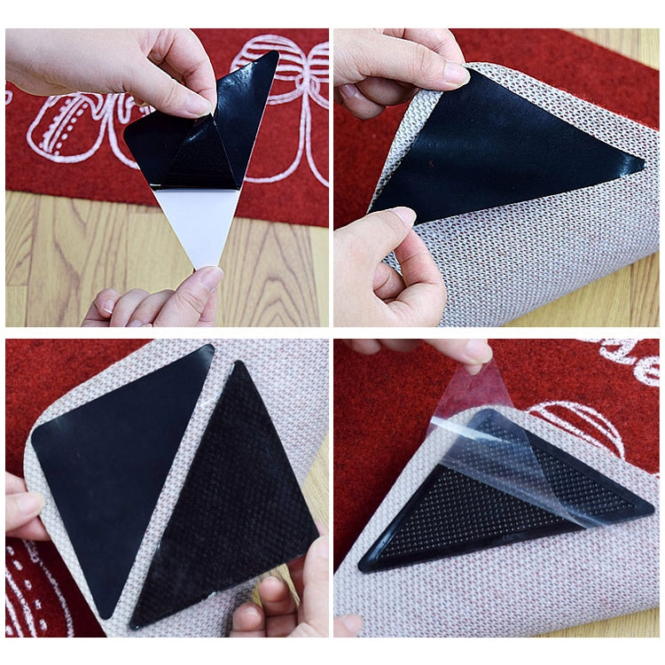 4 PCS Carpet Non Slip Bath Mat Sticker Anti Slip Flooring Safety Sticker - Bath Mats by PMC TechLife | Online Shopping South Africa | PMC TechLife