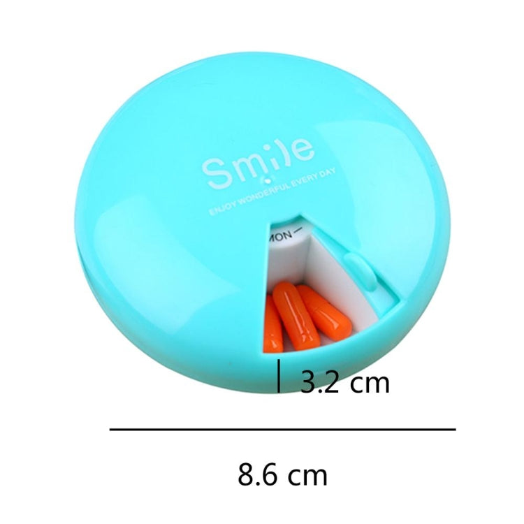 Portable 7 Days Drugs Pill Container Rotation Pillbox(Orange) - free shipping - PMC TechLife - Order now!