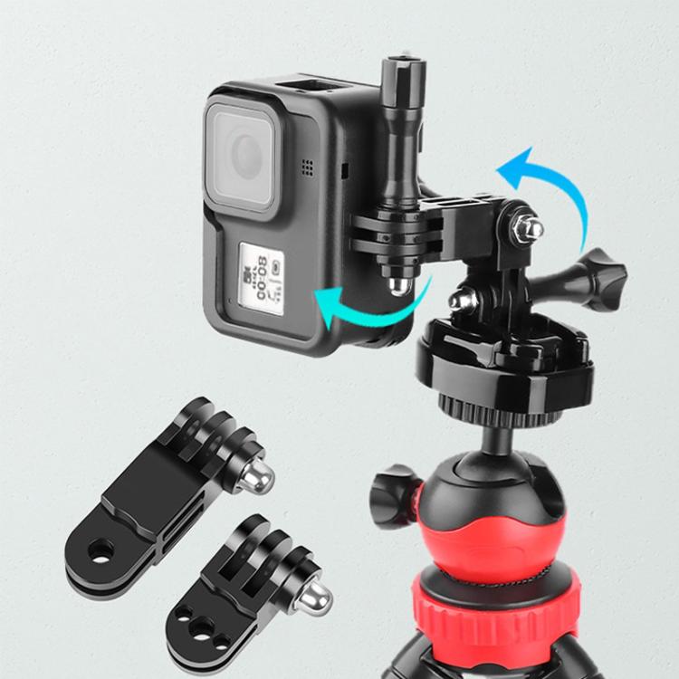 Different Direction Short Adapter TELESIN Screw Adapter Adjustment Arm For GoPro Hero12 Black / Hero11/10 /9 /8 /7 /6 /5, Insta360 Ace / Ace Pro, DJI Osmo Action 4 and Other Action Cameras - by PMC TechLife | Online Shopping South Africa | PMC TechLife | Buy Now Pay Later Mobicred