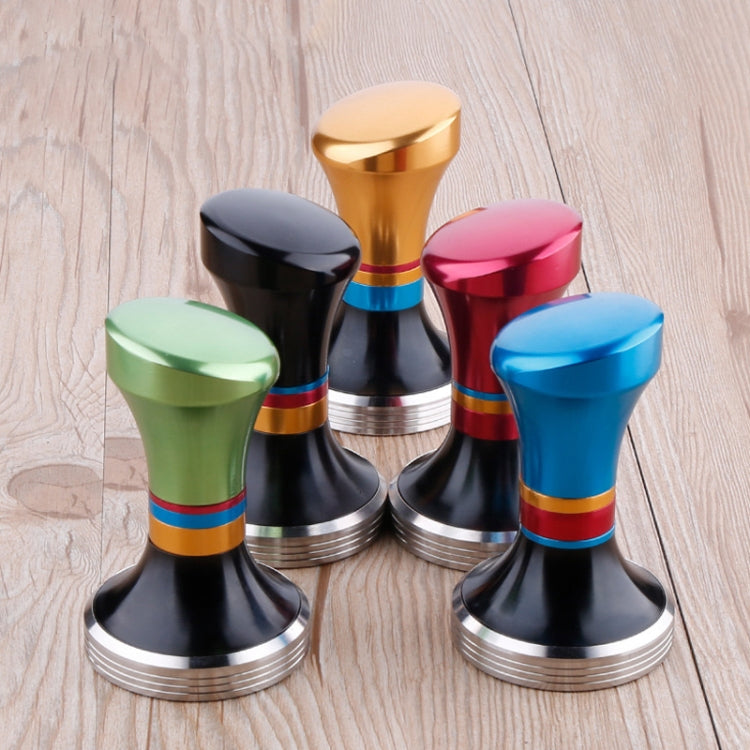58mm CoffeeTamper Stainless Steel Coffee Powder Hammer Flat Base Powder Press(Black) - free shipping - PMC TechLife - Order now!
