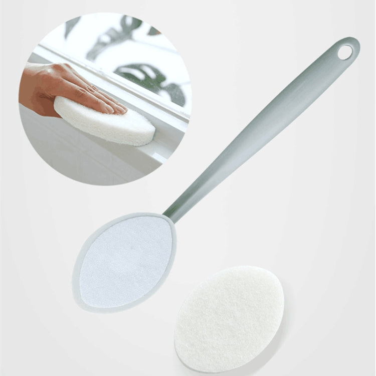 Bathroom Long Handle Cleaning Sponge Brush Floor Tile Decontamination Scouring Pad(White) - Cleaning Tools by PMc TechLife | Online Shopping South Africa | PMc TechLife | Buy Now Pay Later Mobicred