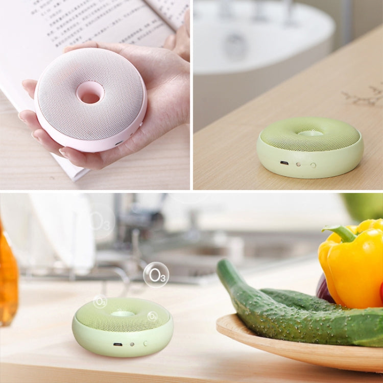 Portable Donut Electric Air Purifier Home Car Anion Ozone Deodorizer(Green) - free shipping - PMC TechLife - Order now!