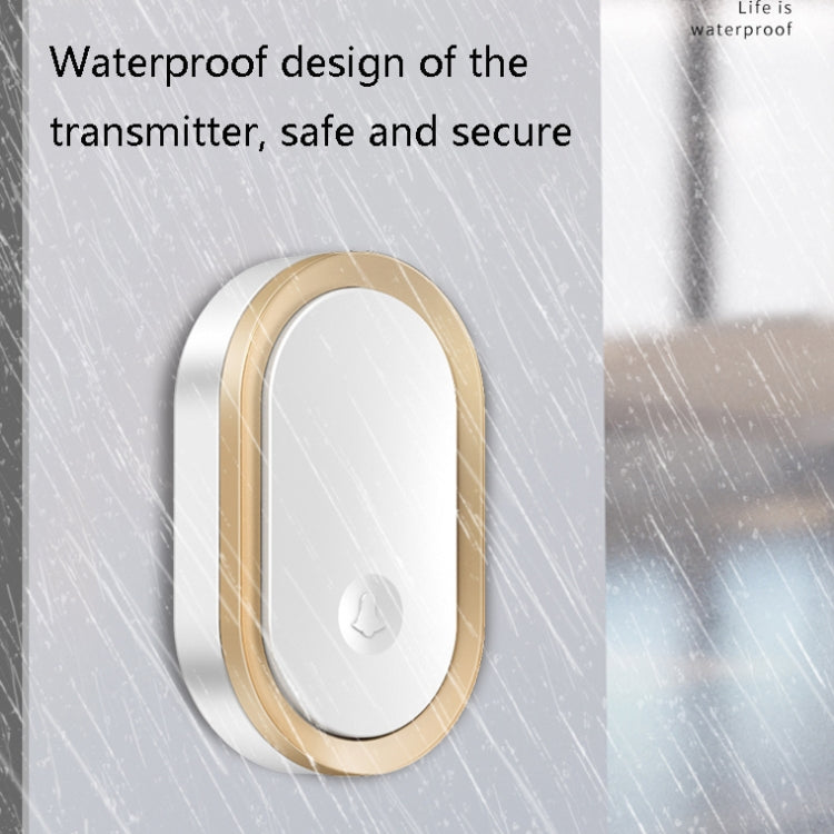CACAZI A99 Home Smart Remote Control Doorbell Elderly Pager, Style:UK Plug(White) - Wireless Doorbell by CACAZI | Online Shopping South Africa | PMC TechLife | Buy Now Pay Later Mobicred