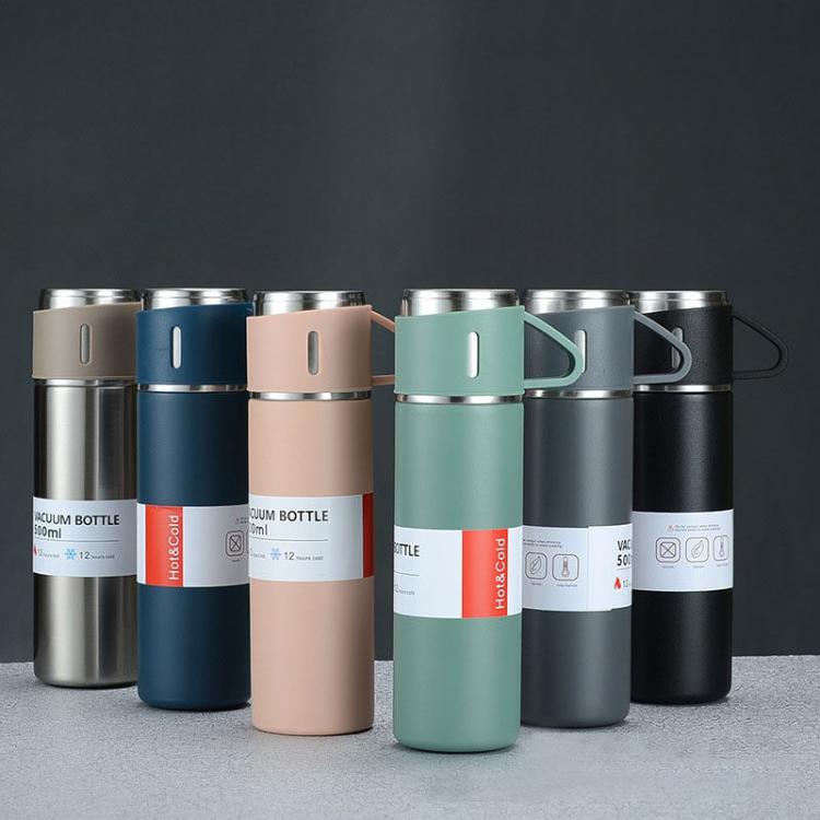 500ml 304 Stainless Steel Thermos Cup Portable Business Tea Cup,Spec: Gift Box Set(Blue) - Vacuum Thermoses & Cups by PMC TechLife | Online Shopping South Africa | PMC TechLife | Buy Now Pay Later Mobicred